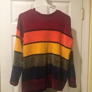 Chenille Rainbow Sweater